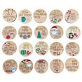 thumbnail image 2 of 20PCS Wooden Christmas Countdown Advent Calendar Set, Cute Decorative Countdown to Christmas Number Tokens, DIY Holiday Activity List Wooden Ornaments for Home Decor, 2 of 7
