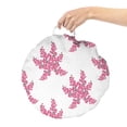 thumbnail image 2 of Floral Round Floor Cushion with Handle, Flowers and Cherry Buds Motifs on Sakura Trees Japanese Plants Spring Design, Pillow for Living Room & Dorms, 18" Round, Pink Taupe White, by Ambesonne, 2 of 4