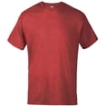 thumbnail image 2 of Delta Apparel Ringspun Adult 5.5 oz Surf T-Shirt, Red Heather - 2X, 2 of 2