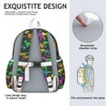 thumbnail image 5 of Cute Dinosaur Pattern Backpack for School,Cute School Bag,Schoolbag with Adjustable Shoulder Straps & Padded Back,13.4"x11"x4.7", 5 of 6