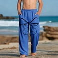 thumbnail image 2 of Boys Graphic Sweatpants with Pockets Angry Face Print Soft Lounge Pants for Kids Joggers Elastic Waist Blue Ages 4-14,Size 11 T, 2 of 9