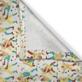 thumbnail image 3 of Ambesonne Pop Culture Kitchen Curtains, Lucha Libre Wrestlers, 55"x39", Yellow Paprika Seafoam, 3 of 3
