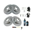 thumbnail image 3 of Front and Rear Brake Pad Rotor and Wear Sensor Kit - Compatible with 2001 - 2005 Mercedes-Benz C320 2002 2003 2004, 3 of 3