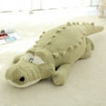 thumbnail image 5 of Cojín de peluche de cocodrilo de gran tamaño con forma de cocodrilo para tumbarse, peluche suave de cocodrilo, muñeco de peluche de dibujos animados, regalo para niñas y niños, 5 of 5