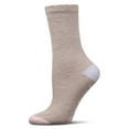 thumbnail image 2 of MeMoi Women's Grateful Aloe Infused Crew Socks - Womens - Female, 9-11, Gray, 2 of 7