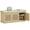 Wood, variant on Shoe Storage Bench with Woven Rattan, Entryway Bench with Cushion, Adjustable Shelves for Bedroom Living Room, Oak Tone, 41.3W
