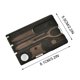 thumbnail image 2 of Tarjeta Multiherramienta 8 en 1 Acero Inoxidable | Herramienta portátil de bolsillo multifuncional, abrecartas, destornillador, EDC compacto para oficina, exterior, viajes, supervivencia, 2 of 6