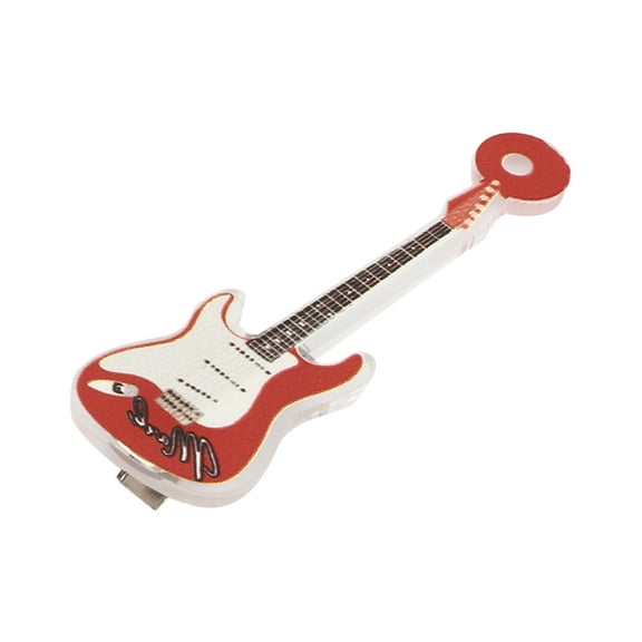 Unique Bargains 1 Pc Elegant Guitar Hair Clips Hairdo Clips for Women 2.36"x0.75"x0.39" Red