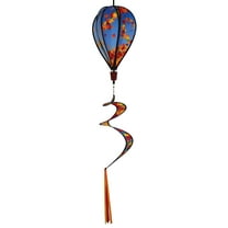 In the Breeze 0986 — Fall Leaves Hot Air Balloon Spinner - Autumn Outdoor Hanging Decoration