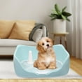 thumbnail image 5 of Puppy Dog Potty Tray with Removable Post Durable Measure 15.7x14x5.5inch for Blue, 5 of 8