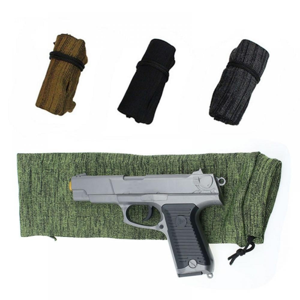 2pcs 12" Handgun Gun Sleeves Socks Pistol Case Silicone Treated Cover Hunting 