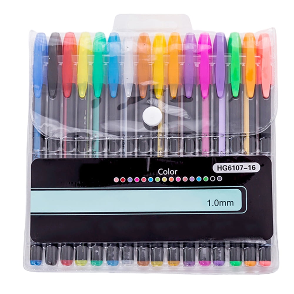 Glitter Gel Pens Vivid Colored Gouache Pens Doodling Crafts For