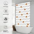 thumbnail image 5 of Extra Long Shower Curtain 84 inch Length, Modern Minimalist Shower Curtain Set for Bathroom, Water Resistant Polyester Fabric Machine Washable, 5 of 6