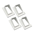 thumbnail image 4 of Soporte de pasamanos de escalera de vinilo de 2 x 3,5 pulgadas con tornillos de fijación, fácil de instalar, soporte de valla, conector en ángulo 4 piezas, 4 of 8