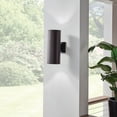 thumbnail image 4 of Kichler Builder 9246AZ Cans and Bullets Outdoor Wall 2 Light Incandescent in Architectural Bronze, 4 of 8