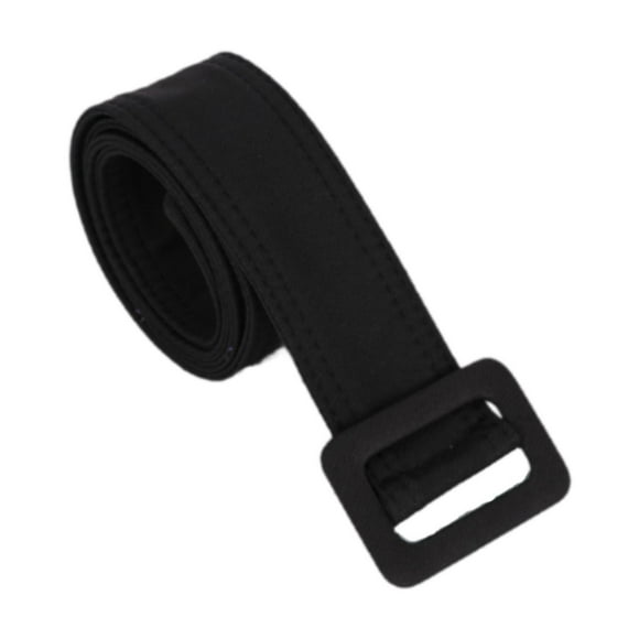 Cinturón de gabardina Cómodo cinturón ancho para ir de compras Vestido Abrigo Delgado Negro