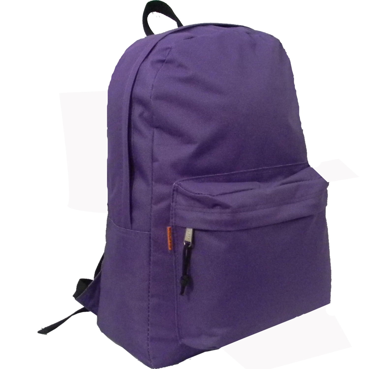 Backpack Classic School Bag Basic Daypack Simple Book Bag 16 Inch Purple