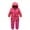 Pink, variant on Curuila Children Boys Girls Coats Ski Suit Thermal Overall Winter Warm Snow Windproof Long Sleeve Stars Cartoon Print Hooded Zipper Long Jumpsuit Blue Size 18-24 Months