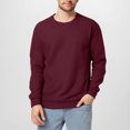 thumbnail image 2 of Mlzmgr Sweatshirts for Men Knit Crewneck Long Sleeve Breathable Tops Loose Fitted Daily Casual Shirts, 2 of 8