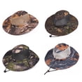 thumbnail image 3 of Unisex Summer Camo Breathable Mesh Sun Protection Hat Boonie Outdoor Hunting Cap, 3 of 8