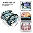thumbnail image 3 of Penguin Double Layered Insulated Refrigerated Lunch Bag with Two Compartments, Large Capacity, and Hand Carry - 7.1x11.4x16.1 inches, 3 of 6