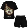thumbnail image 4 of Tool Band Eye Logo Rock Summer Home Suit For Womens Short-Sleeved Pajama Set 2pcs Loungewear Soft Sleepwear T-Shirts Tee Shirt Top And Short Sleeping Pants, 4 of 8
