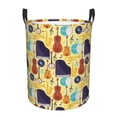 thumbnail image 1 of Easygdp Musical Instruments for Large Dirty Clothes Hamper, Lightweight Storage Basket, Household Laundry Bag with Handle-Medium, 1 of 6