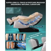 4D Massage Chair Full Body, Zero Gravity Massage Chairs with SL Track Electric Leg Extension Thai Strecth,11 Massage Technique, 40 Airbags Shiatsu Massage, APP Control