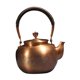 thumbnail image 3 of Tetera de cobre con asa aislante, hecha a mano, para la ceremonia del té chino, agua caliente. Patrón de nubes, 3 of 9