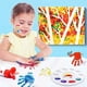 thumbnail image 4 of 12 paletas de bandejas de pintura, paleta redonda de plástico para niños o alumnos para pintar, artesanía de bricolaje en casa, jardín de infantes o escuela Ormromra CQ368, 4 of 9