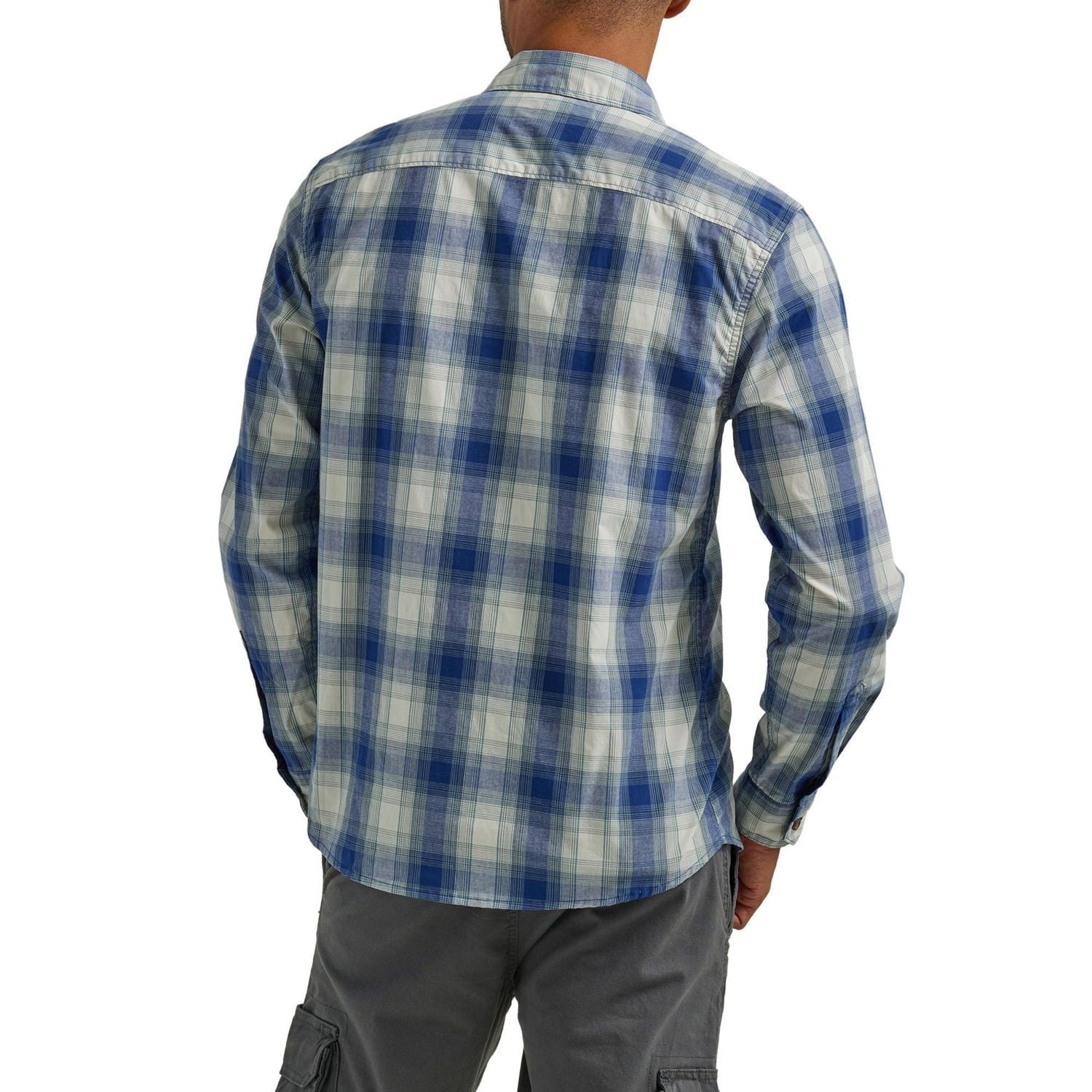 Wrangler Long Sleeve Cowboy Plaid Shirt