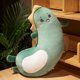 thumbnail image 3 of Peluche torcido de animales para niños, muñeco Kawaii, unicornio, dinosaurio, Husky, hámster, almohada suave, cojín de peluche, regalo de San Valentín, 3 of 5