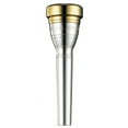 thumbnail image 3 of Yamaha Heavyweight Series Trumpet Mouthpiece with Gold-Plated Rim and Cup  11B4, 3 of 6