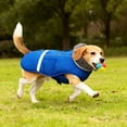 thumbnail image 4 of Reflective Dog Coat Winter Jacket with Thicken Lining,Waterproof Windproof Cold Weather Puppy Apparel,Adjustable Warm Pet Vest for Small Dogs,Medium Dogs,Large Dogs for Outdoor Safety(Blue,L), 4 of 5