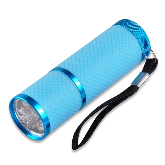 Lámpara de corte de uñas de mano Lámpara de secado rápido Secador de spa Secador de linterna Clavos operados por batería Art Mini antorcha de mano Equipo de manicura Azul