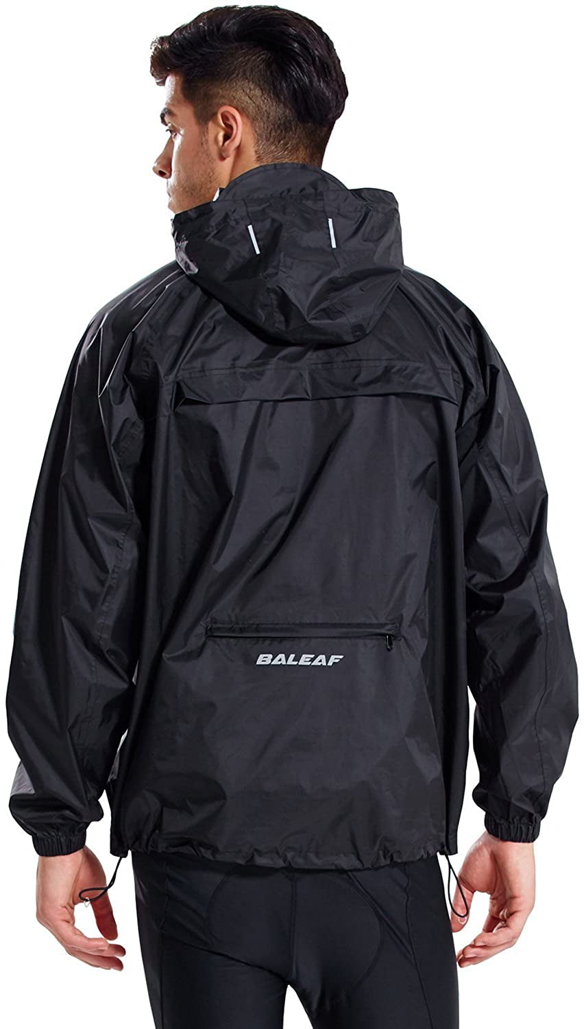Men's Rain Jacket Waterproof Raincoat Windbreaker Hoodie Packable