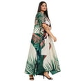 thumbnail image 3 of Oussum Peach Tribal Plus Size Polyester Long Kaftan Dresses for Women, 3 of 8
