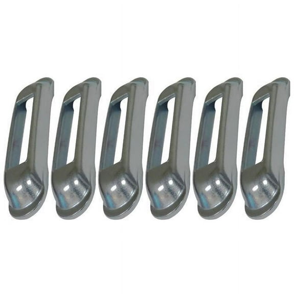 Weld-On Unfinished SNAP-LOC E-Track Single Strap Anchor 6-Pack (zinc rust protection), Logistic Tie-Down for Pickups, Trucks, Trailers