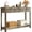 Washed Oak, variant on YANGLI Fluted Wood Console Table with 3 Drawers & Open Shelf, Boho Narrow Behind Couch Entryway Table, Modern Sofa for Living Room/Foyer/Hallway, Black