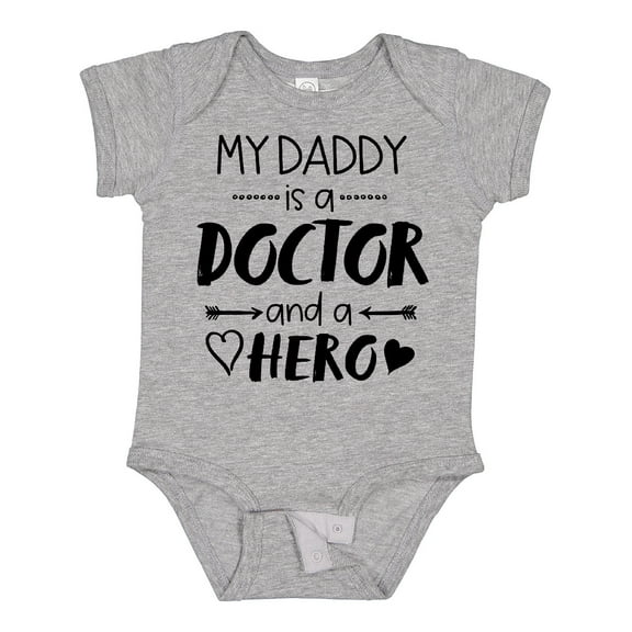 Inktastic My Daddy is a Doctor and a Hero Boys or Girls Baby Bodysuit