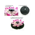 thumbnail image 5 of Solar Powered LED Lotus Flower Light Floating Fountain Pond Garden Pool Lamp, 5 of 7