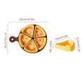thumbnail image 4 of Pizza-Shaped Divided Serving Tray, 5-Compartment Snackle Box For Fruits, Snacks, Nuts, T For Picnic, Portable Platter Veggie, 4 of 10