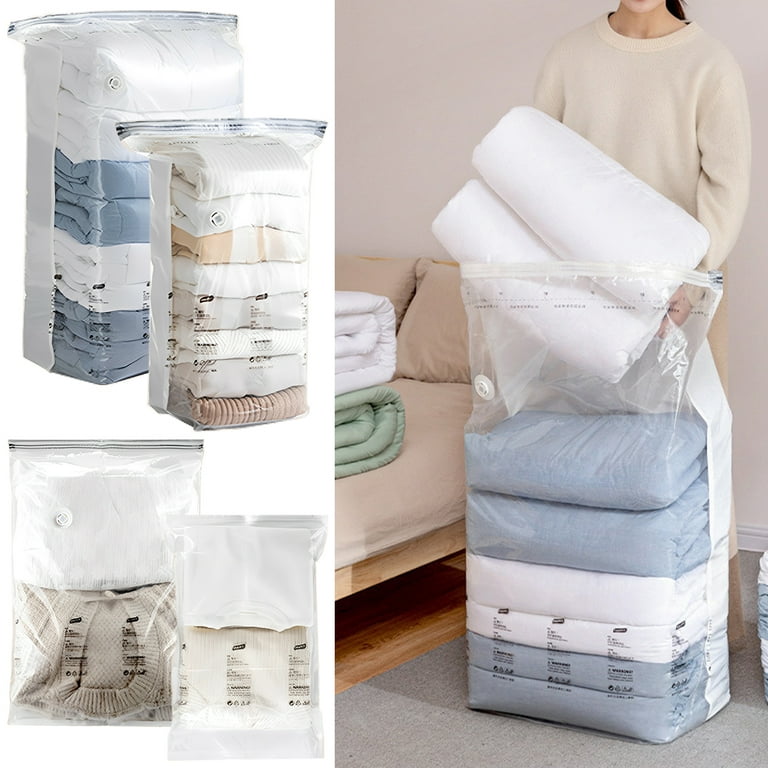 Jumbo Vacuum Storage Bags For Clothes, Comforters, And Blankets