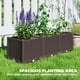 thumbnail image 3 of Planter Outsunny - Cama de jardín elevada (120 x 40 x 37 cm), color marrón, 3 of 9