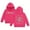 Hot Pink, variant on Little Girls Hoodies Sweatshirts Kids Hoodie Letter Long Sleeve Pocket Hoodie Jacket Clothes Hot Pink Size 6-7T