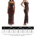 thumbnail image 2 of Vestido Largo Vestidos ajustados para mujer Floral Y2k Vestido maxi Vestidos de fiesta de corte bajo (Negro M) Cgtredaw para Mujer Negro T XL, 2 of 8