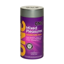 ONE Mixed Pleasures | Assorted Lubricated Latex Condoms | 12 Pack