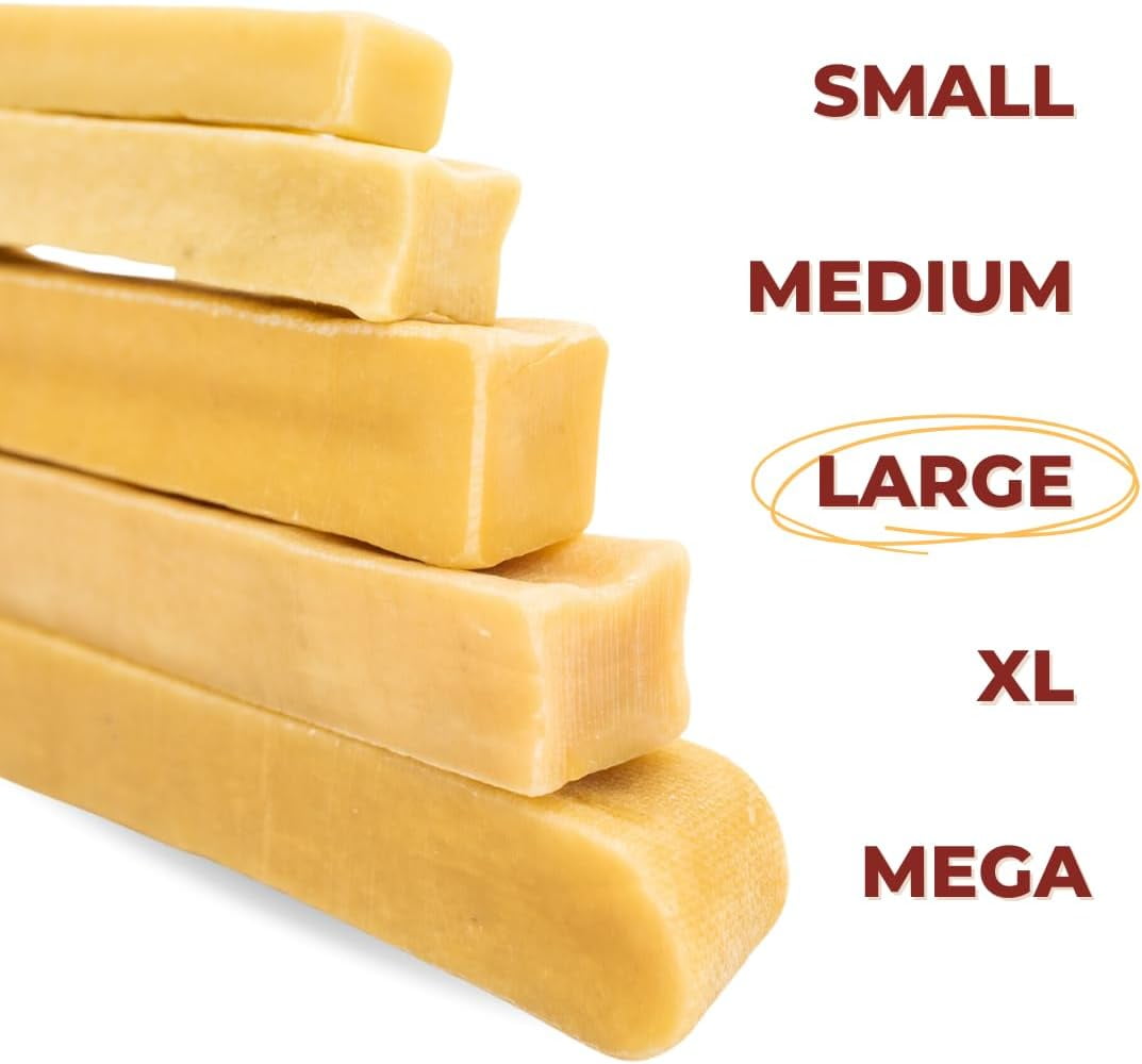 Bully Bunches Large Authentic Himalayan Yak Chew (LARGE) - 6 Pack