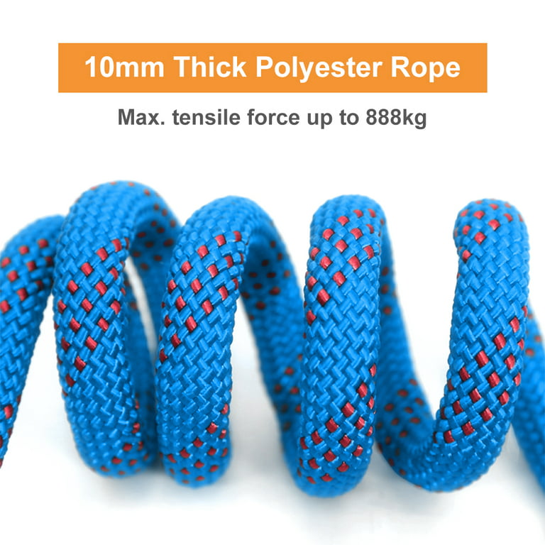 High-Quality 10mm Climbing Rope, Strong and Durable for Tree Climbing and  Rescue 