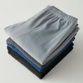 thumbnail image 4 of Men Pants Elastic Waist Double-Sided Brushed Thermal Insulation Long Johns Solid Color Mountaineering Vacation Travel Work School Bottoming Trousers, 4 of 7